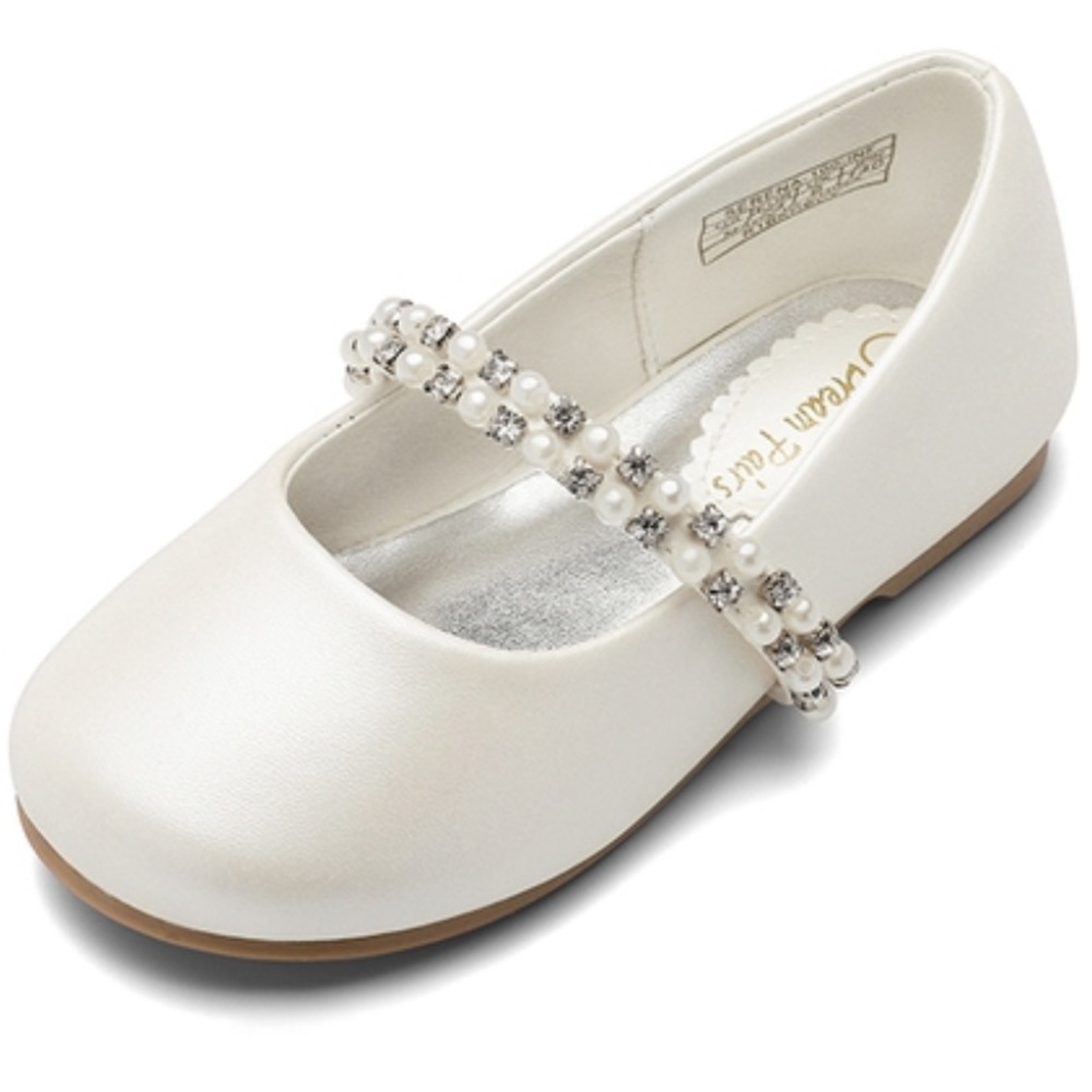 NWT Dream Pairs ivory Mary Jane Ballerina Flats - Toddler 7